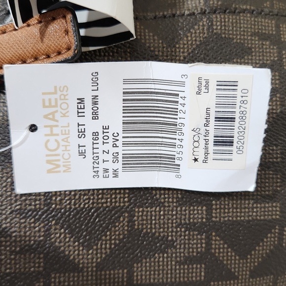 🔹️Michael Kors🔹️ JET SET EAST WEST ZIP TOP SIGNATURE TOTE ✨️🤎 - Picture 5 of 8